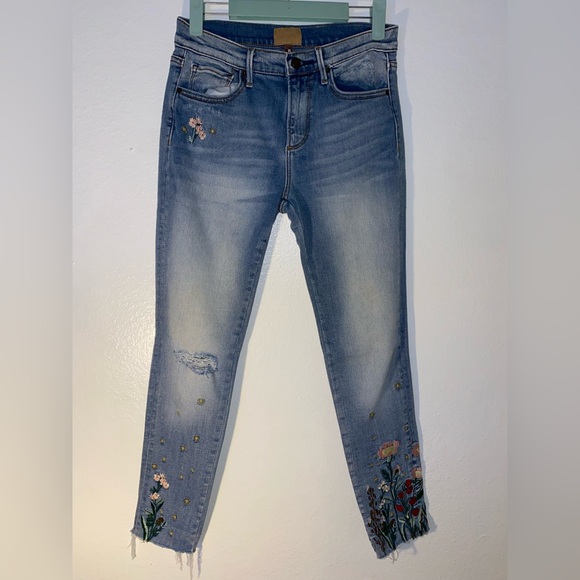 DRIFTWOOD Denim - Driftwood floral embroidered Blue Sexy jeans size 26